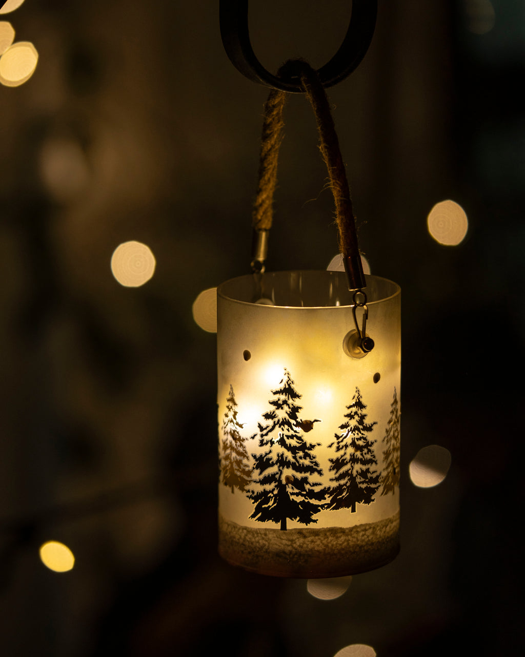 Whispering woods - Hanging Glass Lanterns