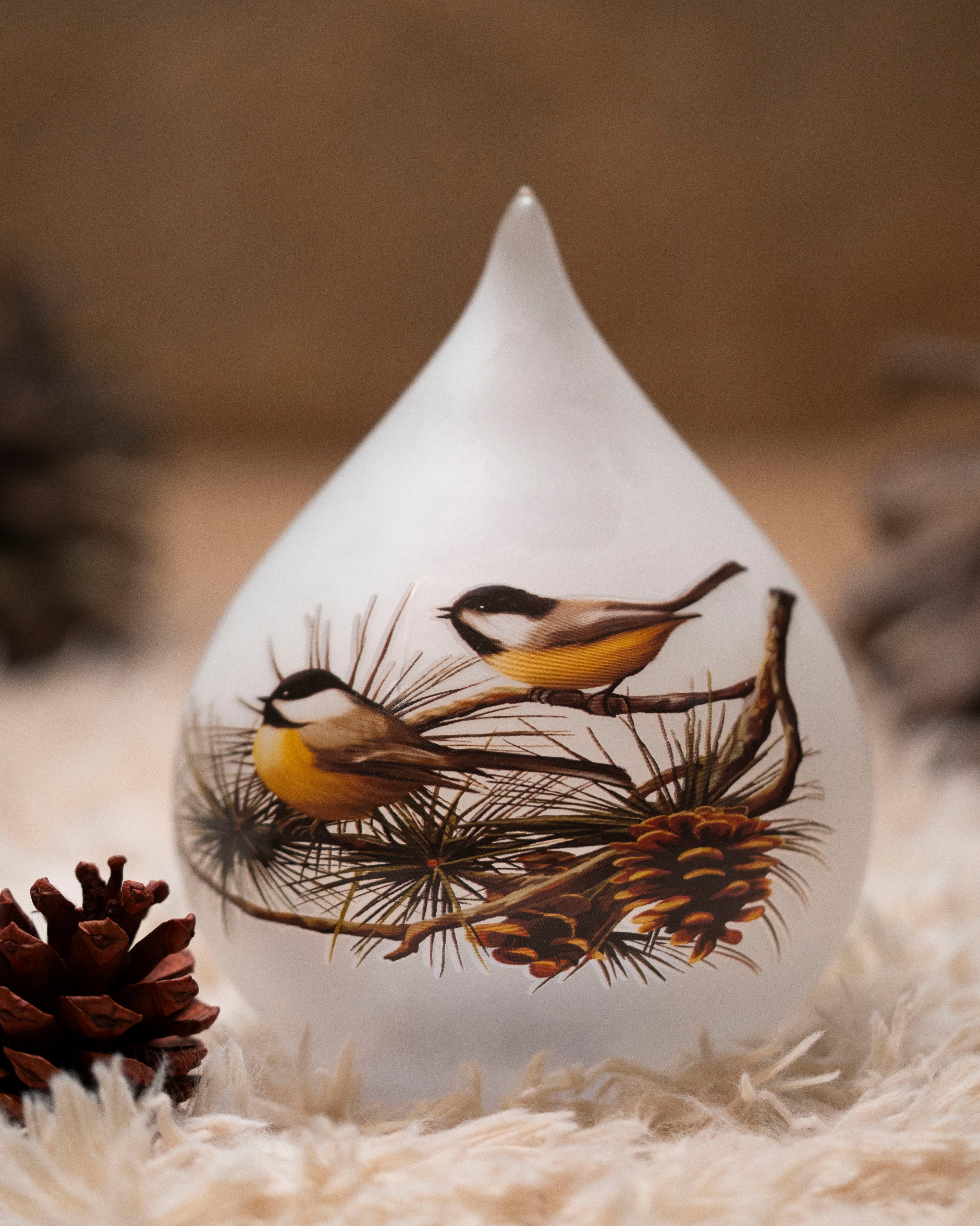 Sunbird Frostdrop – Tear Drop Glass Lamp