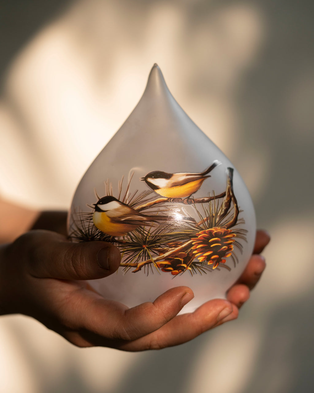 Sunbird Frostdrop – Tear Drop Glass Lamp