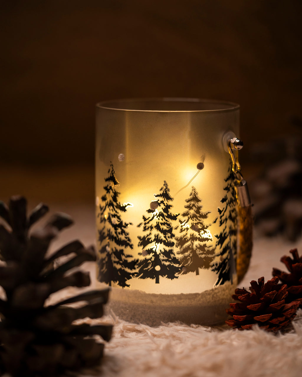 Whispering woods - Hanging Glass Lanterns