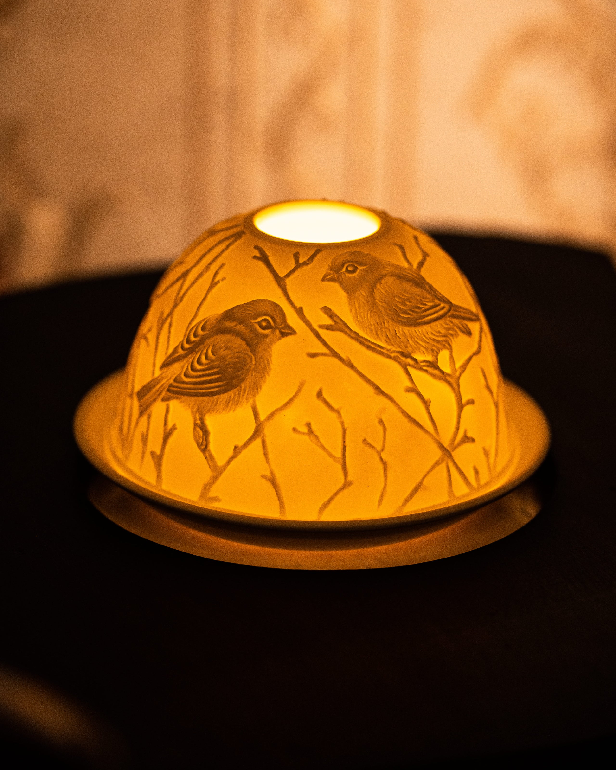 Bisqué Porcelain Lithophane Tealight Lamps