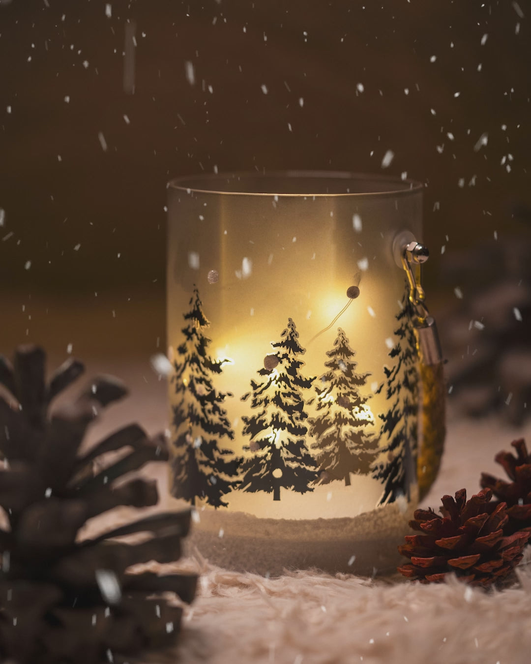 Whispering woods - Hanging Glass Lanterns