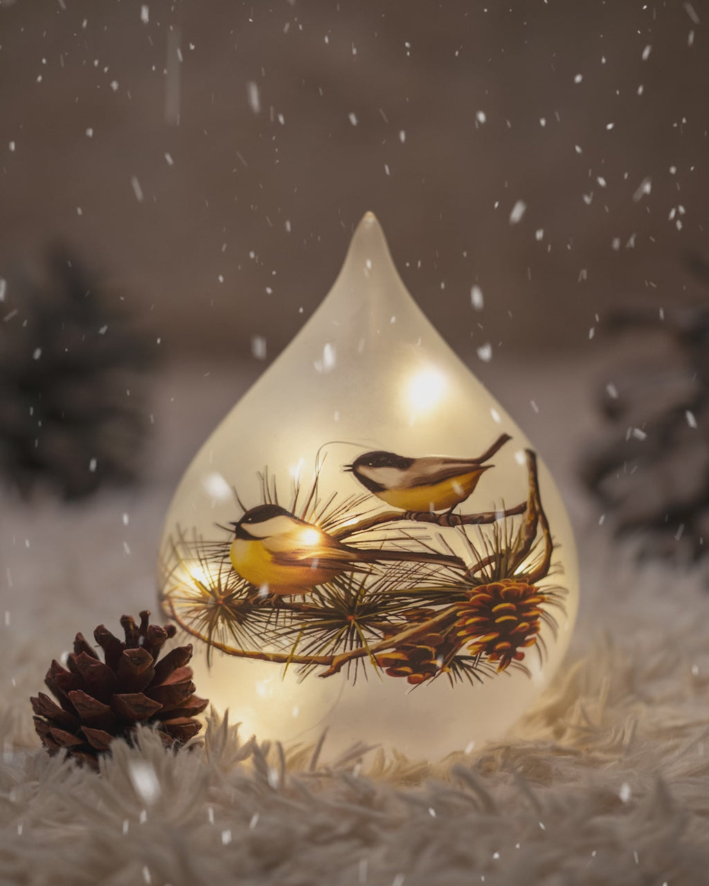 Sunbird Frostdrop – Tear Drop Glass Lamp
